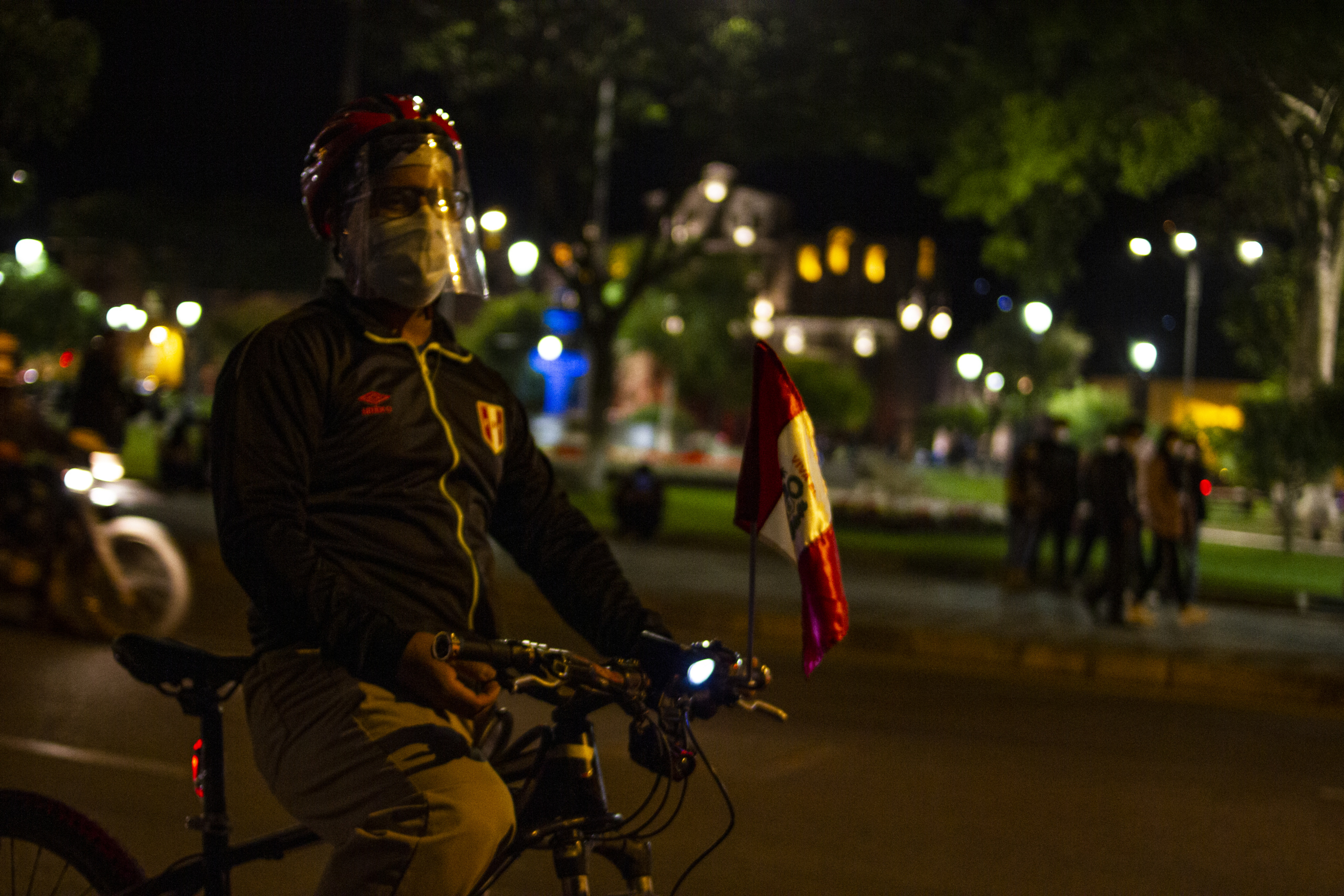Protestors on bikes Irma Cabrera Abanto