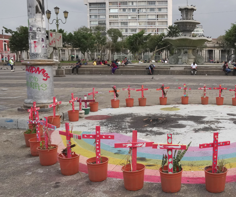 Plaza memorial Tragedia del Hogar Seguro Virgen de la Asuncion Guatemala