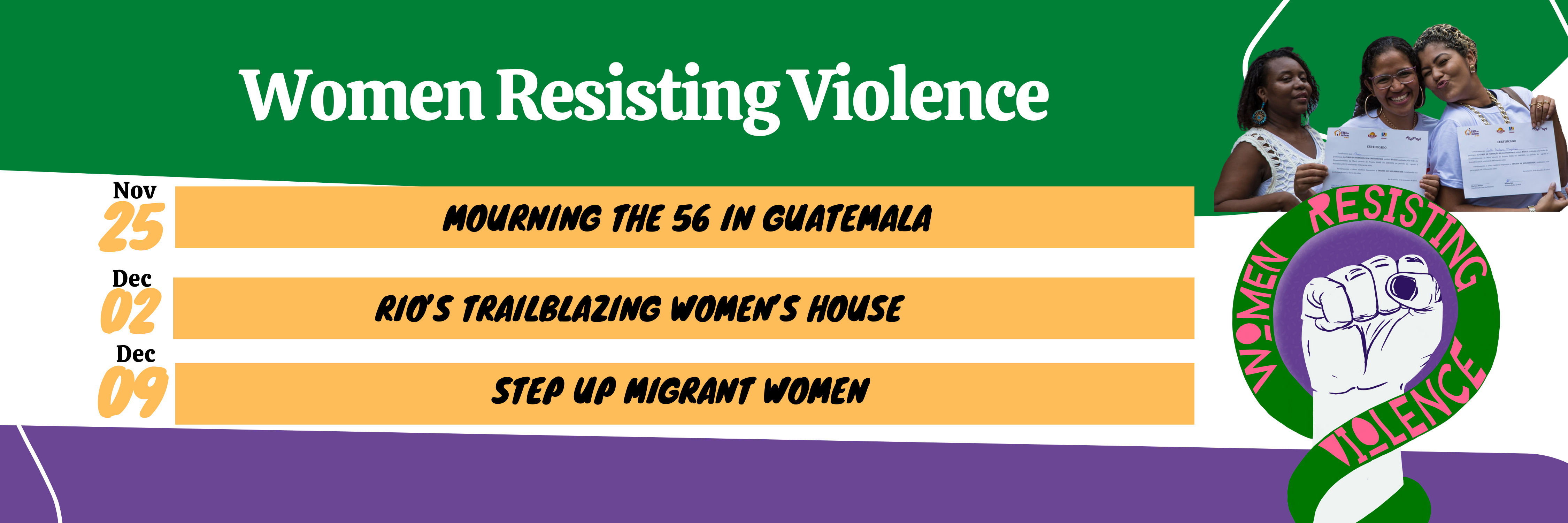 Women Resisting Violence podcast Latin America Bureau Kings College London
