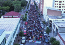 Chubut protest, photo:Conclusión Buenos Aires / No a la Mina Esquel