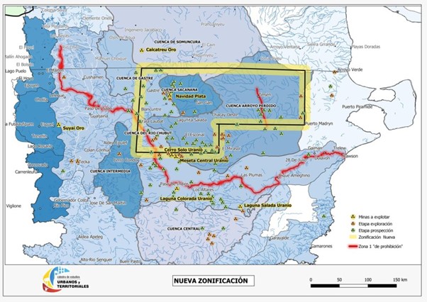 Mining zoning Chubut Argentina