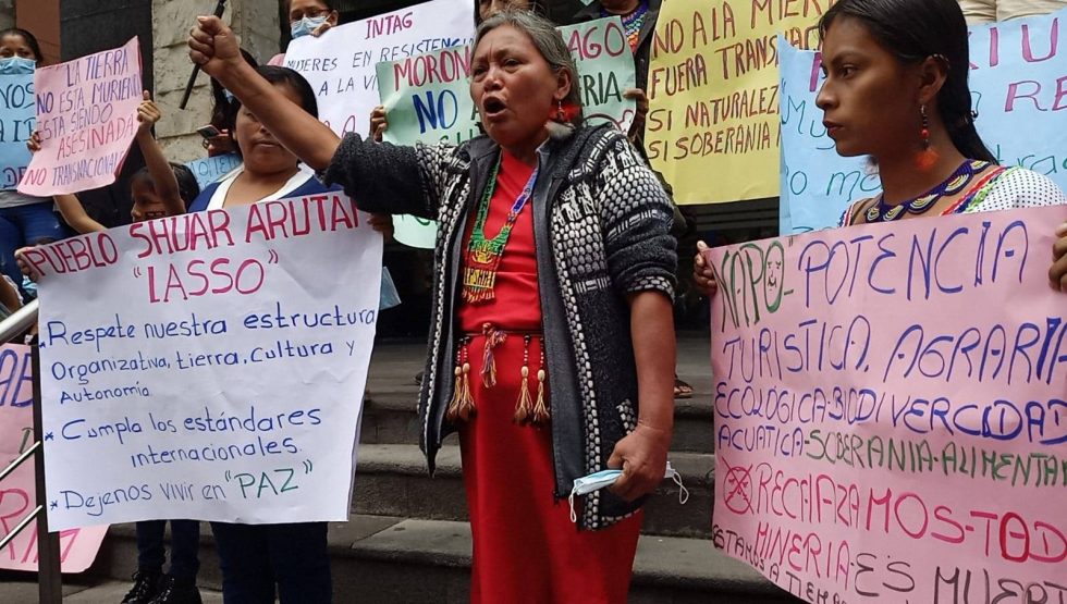 Ecuador - Shuar protest against mining