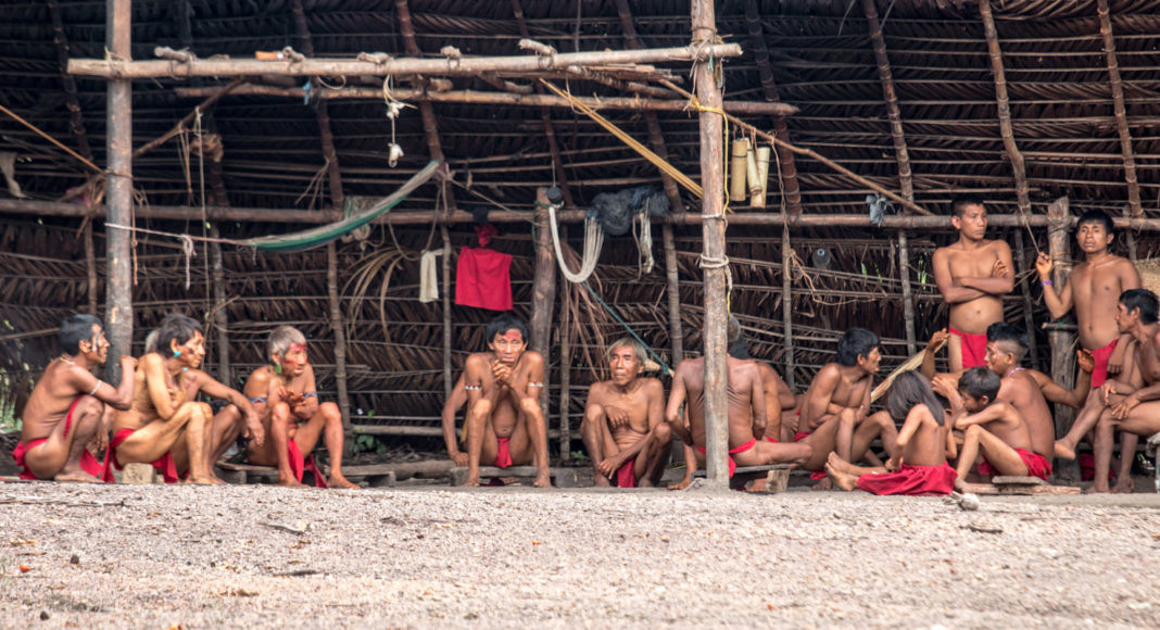 Part of a Yanomami community in March, 2022. Image by Carsten ten Brink via Flickr. Mongabay
