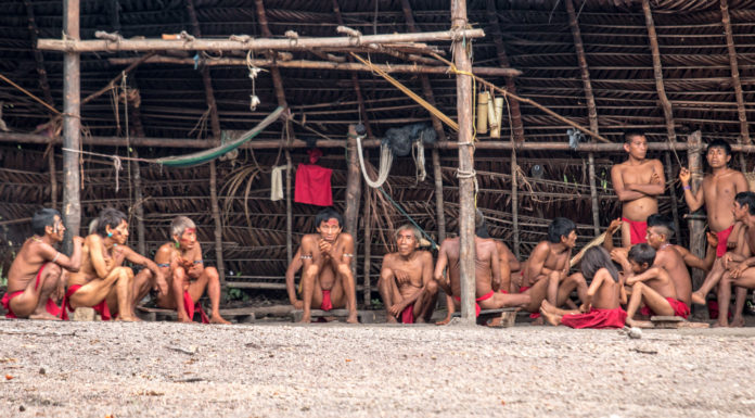 Part of a Yanomami community in March, 2022. Image by Carsten ten Brink via Flickr. Mongabay