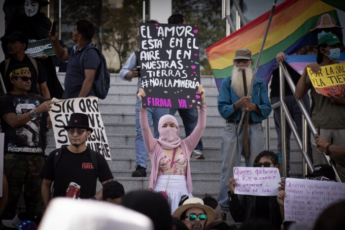 A range of civil society organisations have come together in opposition to the new mining law. Photo: Kellys Portillo
