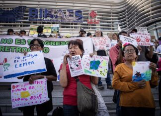 Women are central to the anti-extractivist movement in El Salvador. Photo: Kellys Portillo