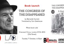 Book Launch: The Congress of the Disappeared by Bernardo Kucinski 7 October
