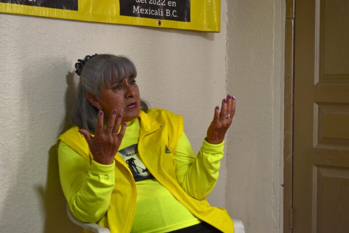 Irma Leyva Sosa, photographed during an interview with LAB in Mexicali. Photo- Charli McMackin