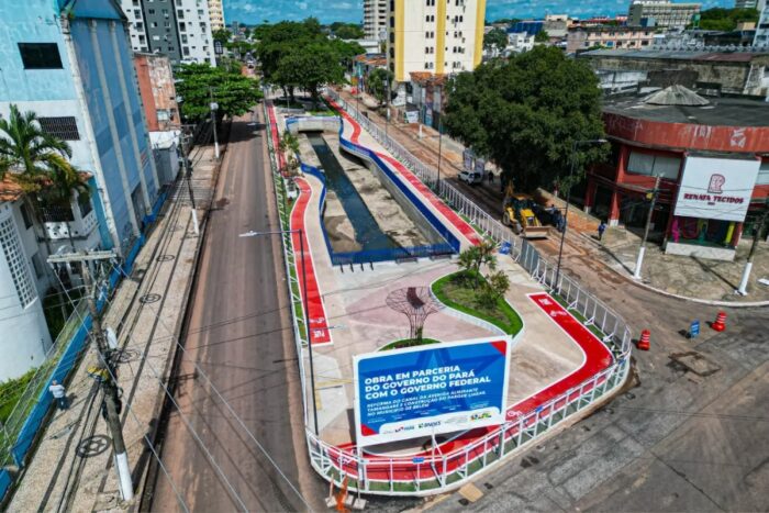 Large-scale drainage and canal redevelopment works in Nova Tamandaré, Belém